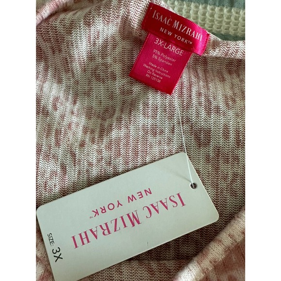 NEW NWT  3x Women's Lounge Ware / Sleep  Pink Leopard Print Isaac Mizrahi - Picture 4 of 5